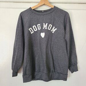 Cozy "Dog Mom" Charcoal Gray Sweatshirt